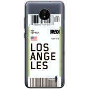 Прозрачный чехол BoxFace Nokia C20 Ticket Los Angeles