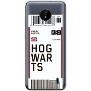 Прозрачный чехол BoxFace Nokia C20 Ticket Hogwarts