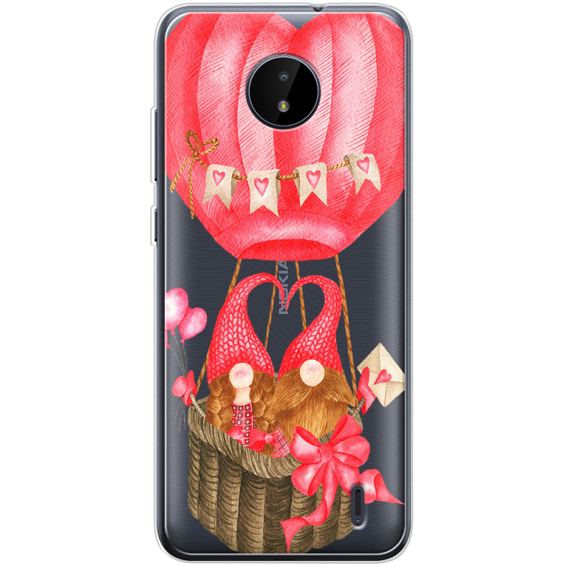 Прозрачный чехол BoxFace Nokia C20 Valentine Dwarfs