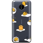 Прозрачный чехол BoxFace Nokia C20 Gudetama