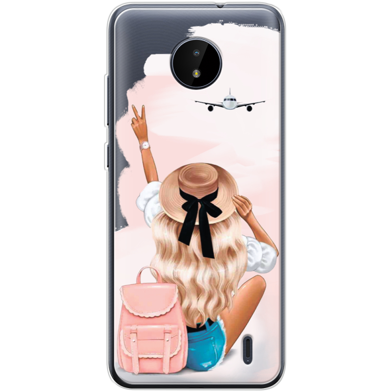 Прозрачный чехол BoxFace Nokia C20 Travel Girl