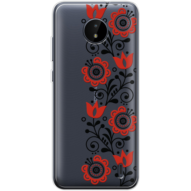 Прозрачный чехол BoxFace Nokia C20 Ethno Ornament