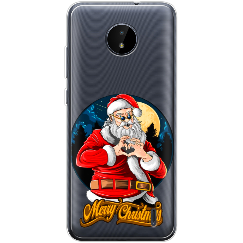 Прозрачный чехол BoxFace Nokia C20 Cool Santa