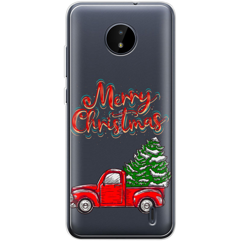 Прозрачный чехол BoxFace Nokia C20 Holiday Car