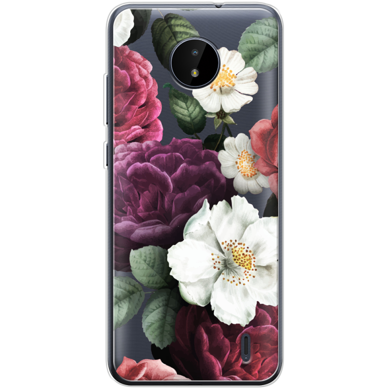 Прозрачный чехол BoxFace Nokia C20 Floral Dark Dreams