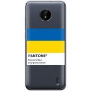 Прозрачный чехол BoxFace Nokia C20 Pantone вільний синій
