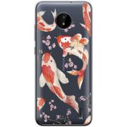 Прозрачный чехол BoxFace Nokia C20 Japanese Koi Fish