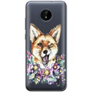 Прозрачный чехол BoxFace Nokia C20 Winking Fox