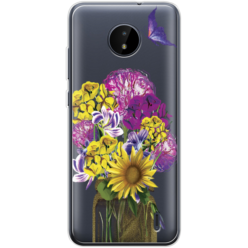 Прозрачный чехол BoxFace Nokia C20 My Bouquet