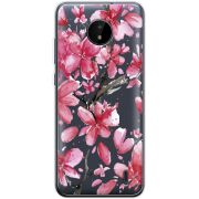 Прозрачный чехол BoxFace Nokia C20 Pink Magnolia