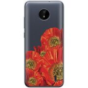 Прозрачный чехол BoxFace Nokia C20 Red Poppies