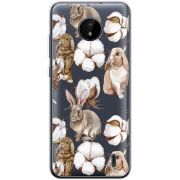 Прозрачный чехол BoxFace Nokia C20 Cotton and Rabbits