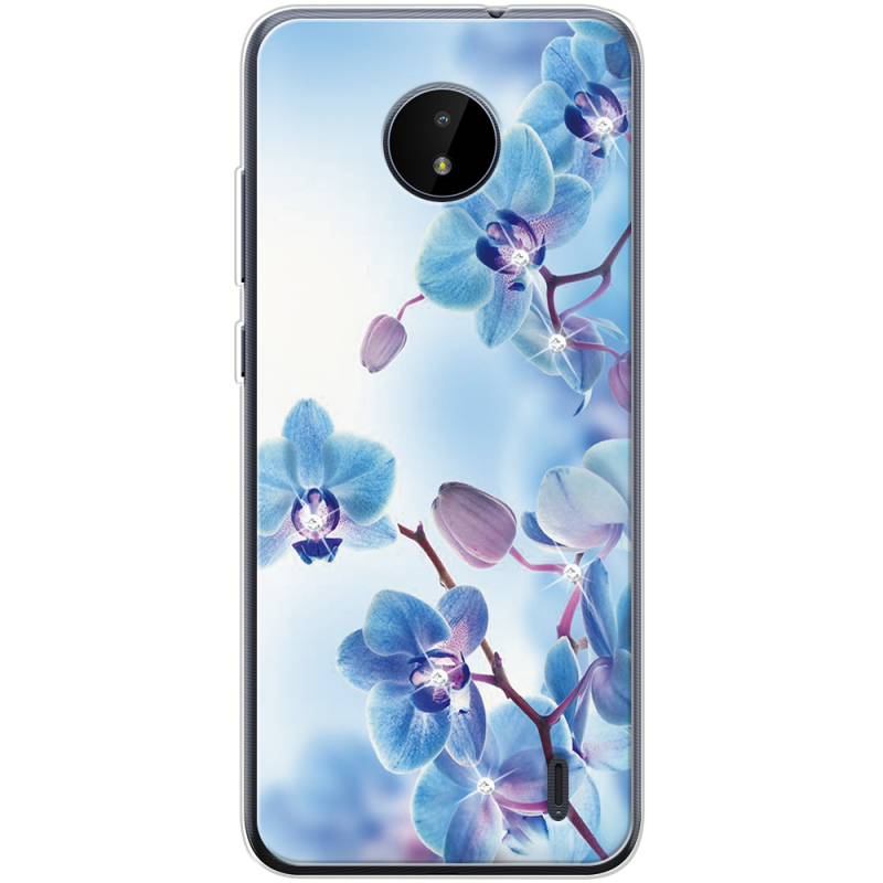 Чехол со стразами Nokia C20 Orchids