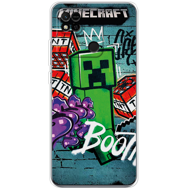 Чехол BoxFace Xiaomi Redmi 10A Minecraft Graffiti