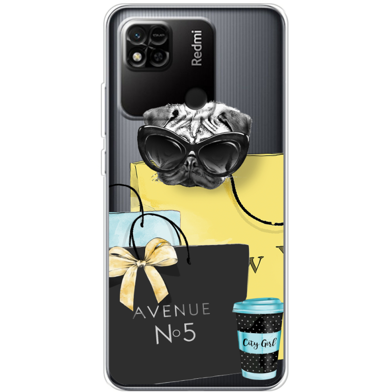 Прозрачный чехол BoxFace Xiaomi Redmi 10A Fashion Pug