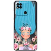 Прозрачный чехол BoxFace Xiaomi Redmi 10A Blue Hair