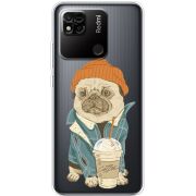 Прозрачный чехол BoxFace Xiaomi Redmi 10A Dog Coffeeman