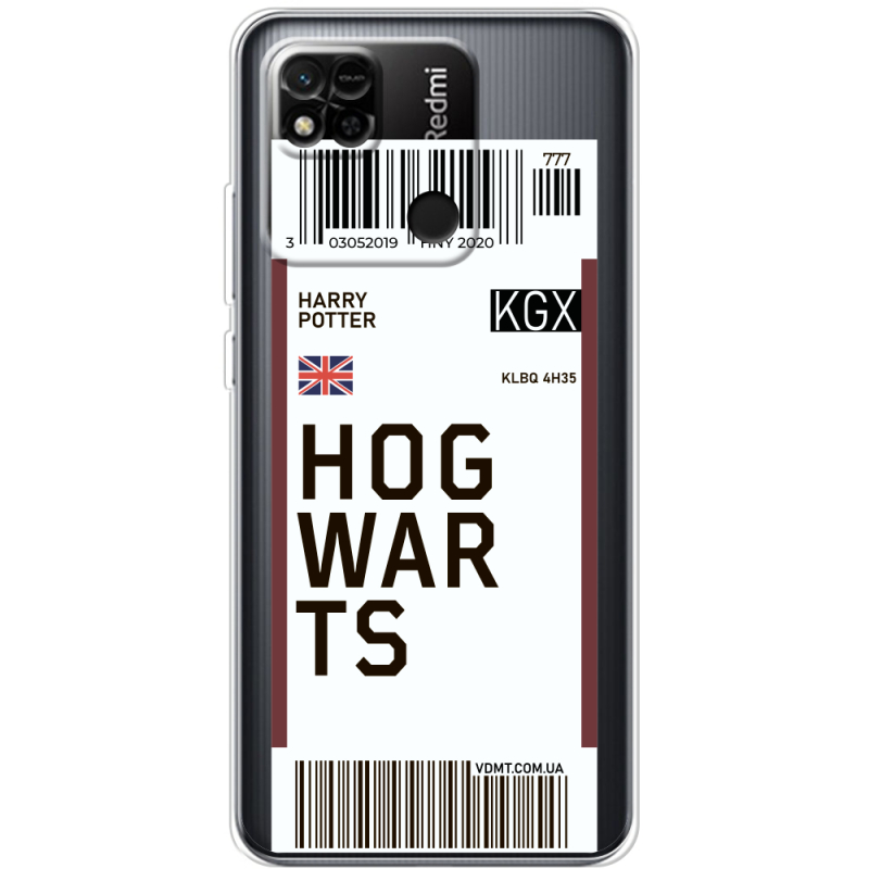 Прозрачный чехол BoxFace Xiaomi Redmi 10A Ticket Hogwarts