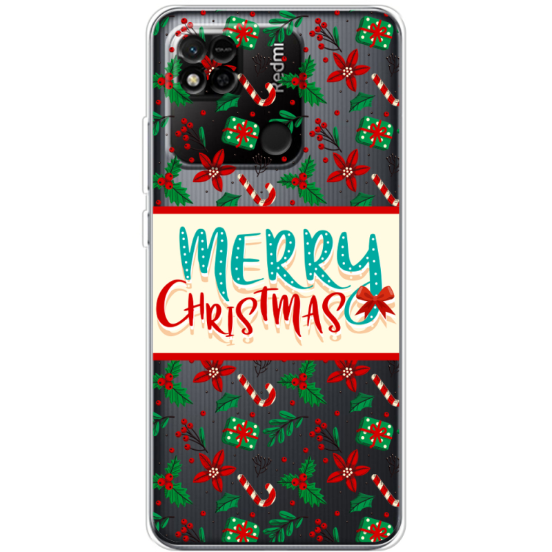 Прозрачный чехол BoxFace Xiaomi Redmi 10A Vintage Christmas Pattern
