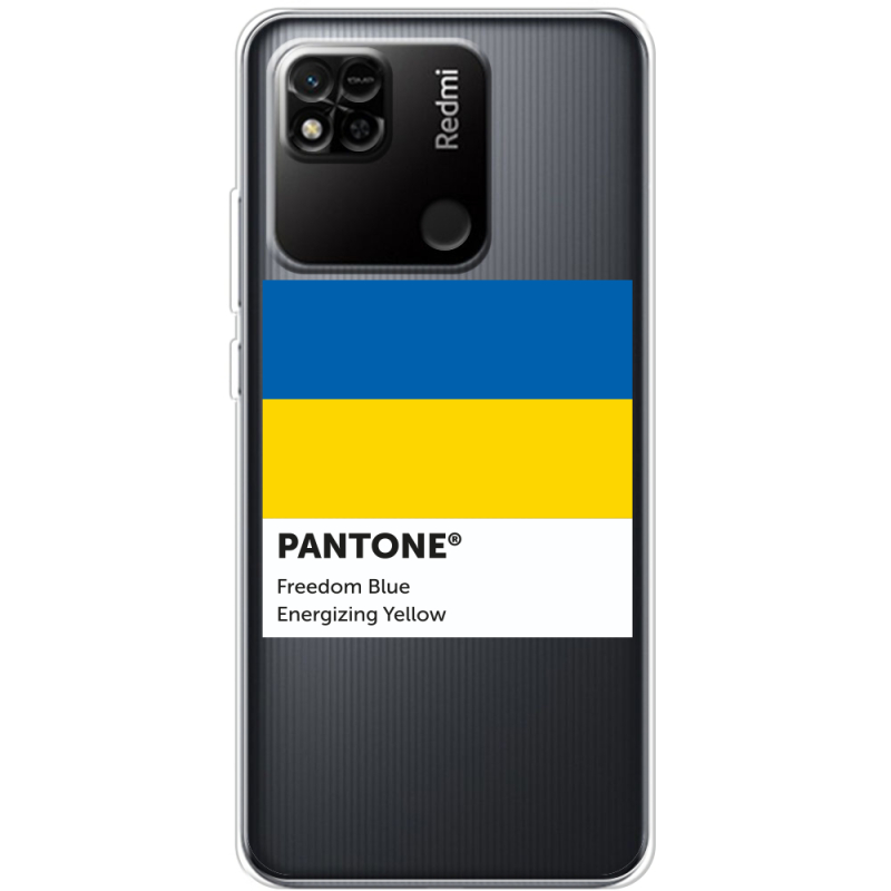Прозрачный чехол BoxFace Xiaomi Redmi 10A Pantone вільний синій