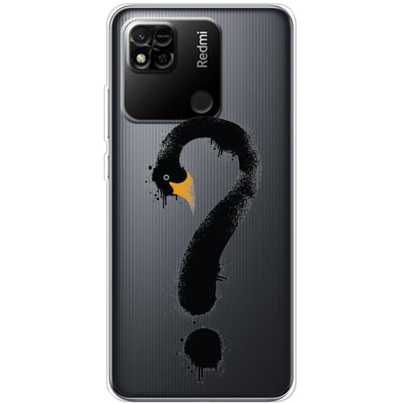 Прозрачный чехол BoxFace Xiaomi Redmi 10A Swan question