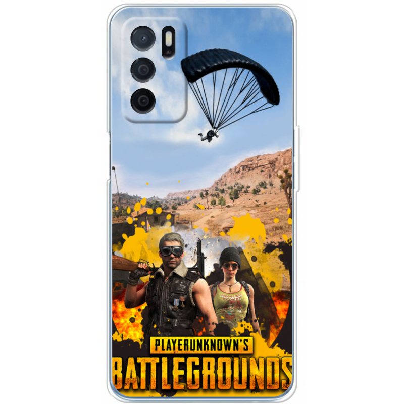 Чехол BoxFace OPPO A16 Pubg parachute