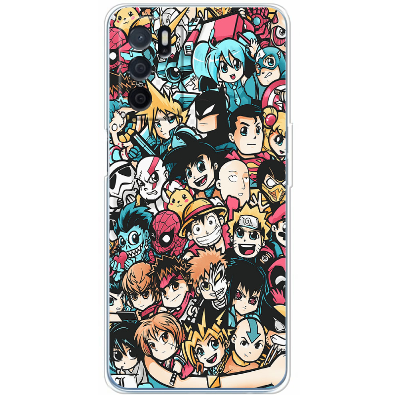 Чехол BoxFace OPPO A16 Anime Stickers