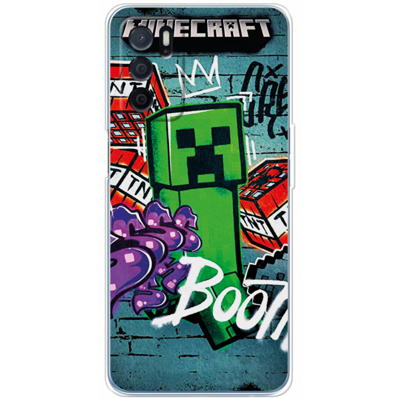 Чехол BoxFace OPPO A16 Minecraft Graffiti