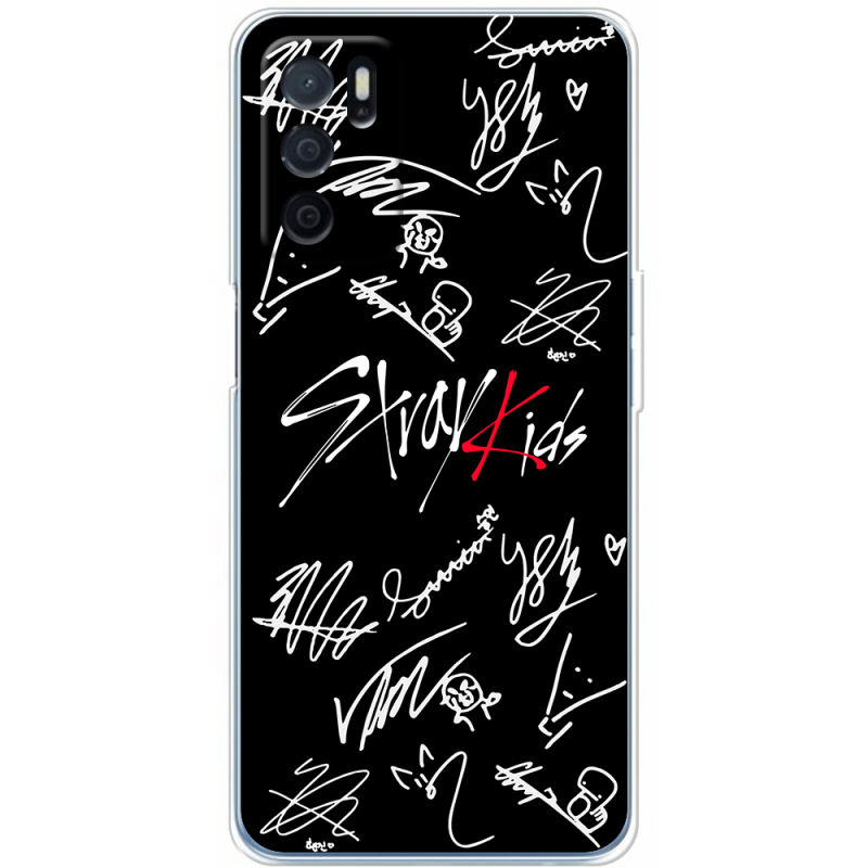 Чехол BoxFace OPPO A16 Stray Kids автограф