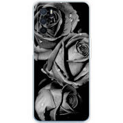 Чехол BoxFace OPPO A16 Black and White Roses