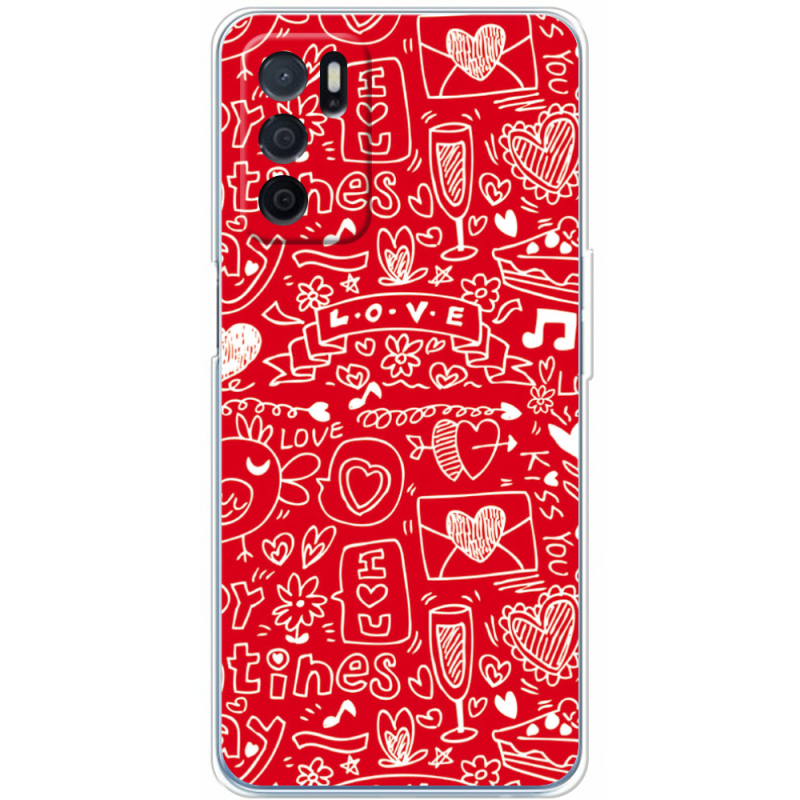 Чехол BoxFace OPPO A16 Happy Valentines