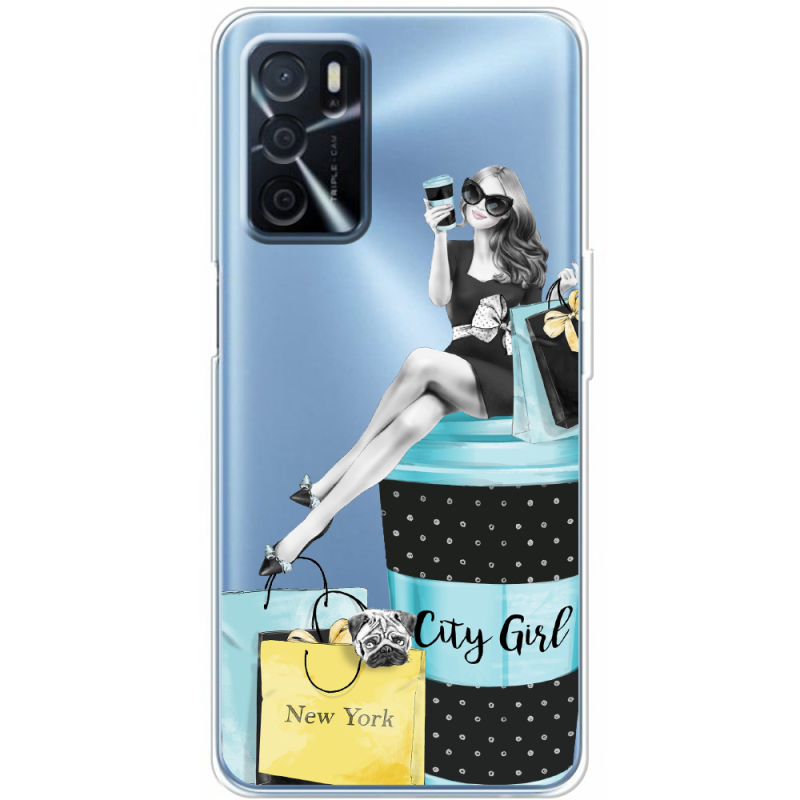 Прозрачный чехол BoxFace OPPO A16 City Girl