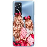 Прозрачный чехол BoxFace OPPO A16 Mouse Girls