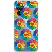 Прозрачный чехол BoxFace OPPO A16 Hippie Flowers