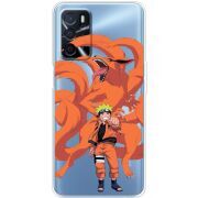 Прозрачный чехол BoxFace OPPO A16 Naruto and Kurama