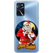 Прозрачный чехол BoxFace OPPO A16 Cool Santa