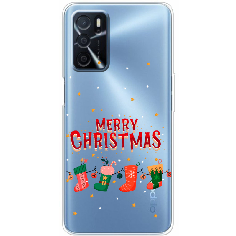 Прозрачный чехол BoxFace OPPO A16 Merry Christmas