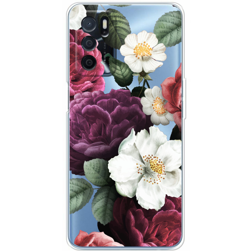 Прозрачный чехол BoxFace OPPO A16 Floral Dark Dreams