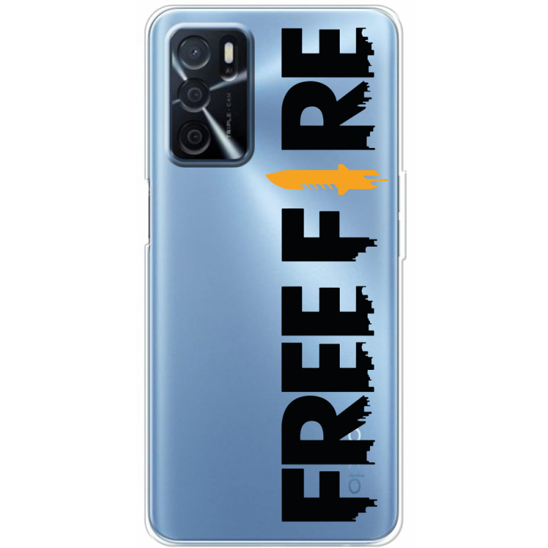 Прозрачный чехол BoxFace OPPO A16 Free Fire Black Logo