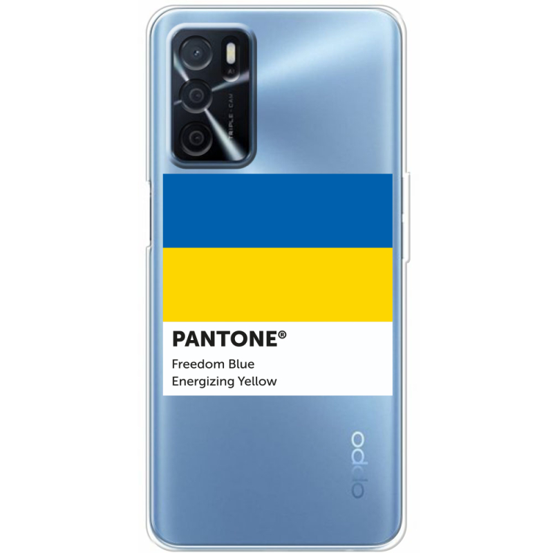 Прозрачный чехол BoxFace OPPO A16 Pantone вільний синій