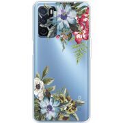 Прозрачный чехол BoxFace OPPO A16 Floral