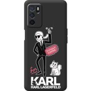 Черный чехол BoxFace OPPO A16 For Karl