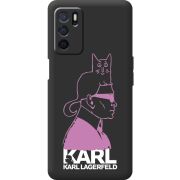 Черный чехол BoxFace OPPO A16 Pink Karl