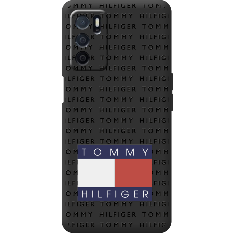 Черный чехол BoxFace OPPO A16 Tommy Print