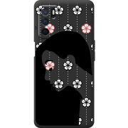 Черный чехол BoxFace OPPO A16 Flower Hair