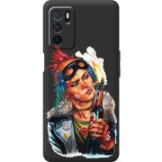 Черный чехол BoxFace OPPO A16 Tanker Girl