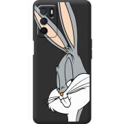 Черный чехол BoxFace OPPO A16 Lucky Rabbit