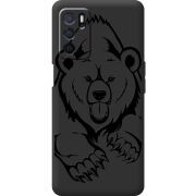 Черный чехол BoxFace OPPO A16 Grizzly Bear