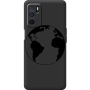 Черный чехол BoxFace OPPO A16 Earth