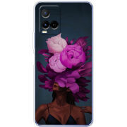 Чехол BoxFace Vivo Y21 Exquisite Purple Flowers